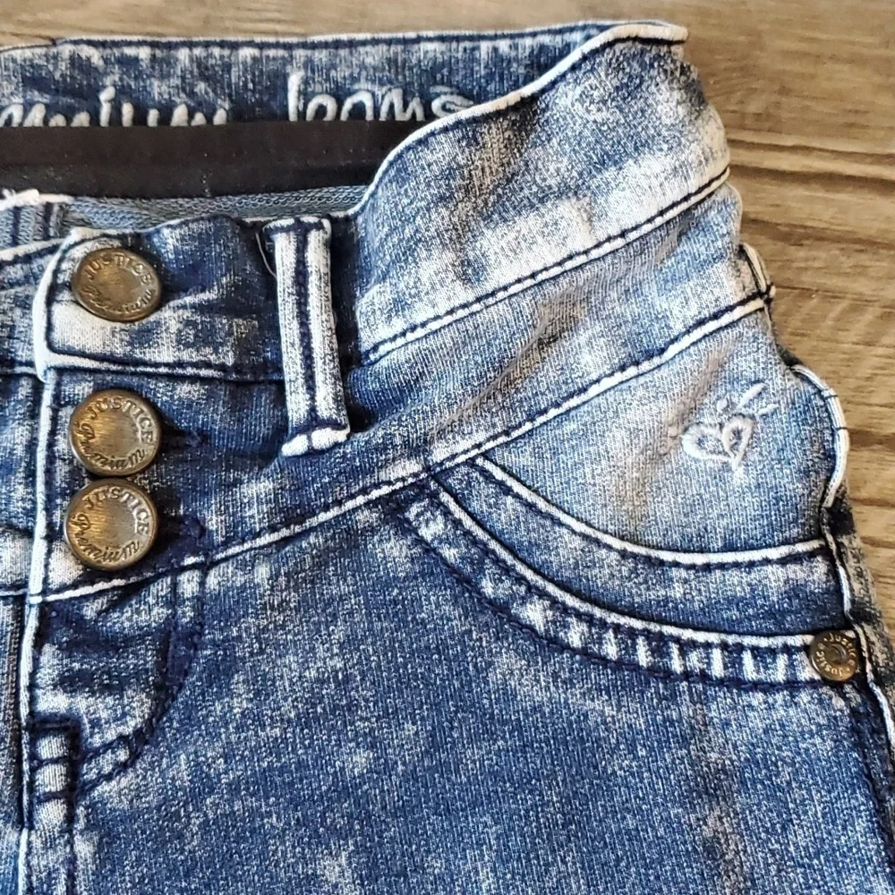 Justice Premier Stonewashed Jeans Size 8